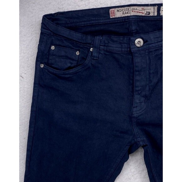 INDICODE Clay Jeans Men's Size 31x32 Black Slim Fit Stretchy Zip Fly Pants - Picture 5 of 12